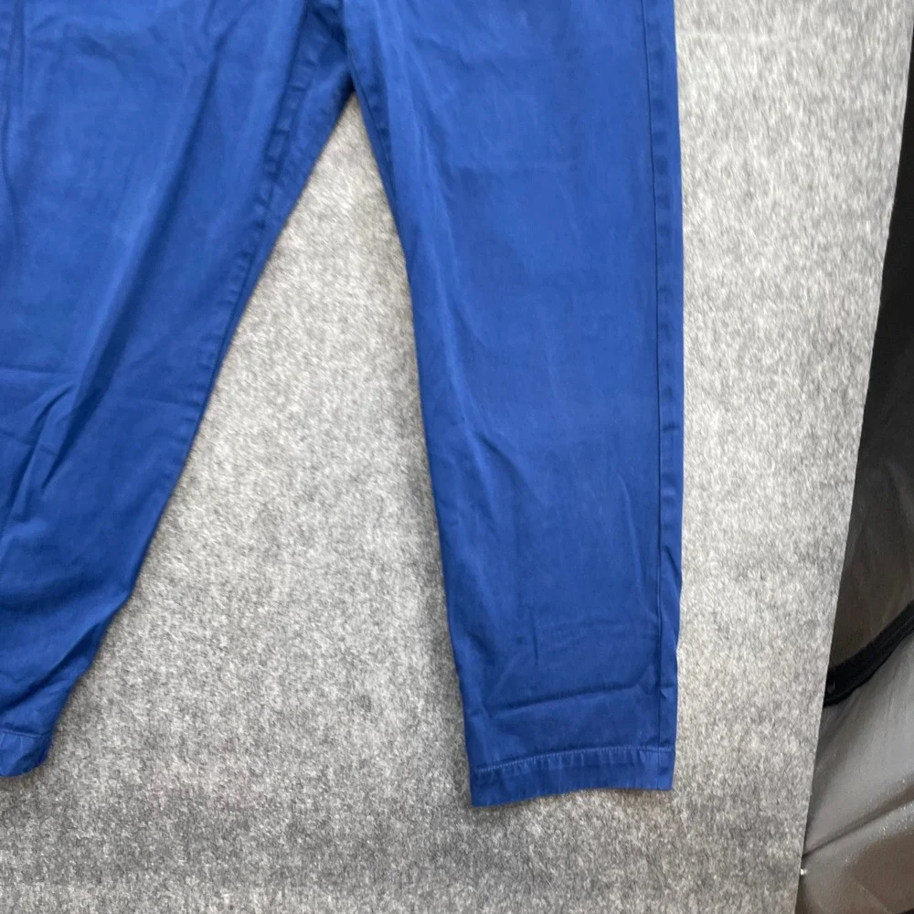 J.Crew Selvedge Officer Chino Pants Mens 36x32 Straight Fit Blue Cotton